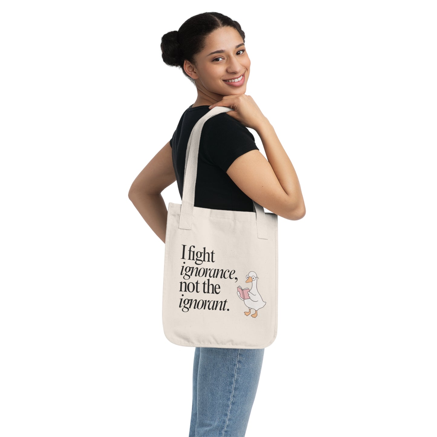I Fight Ignorance Tote Bag