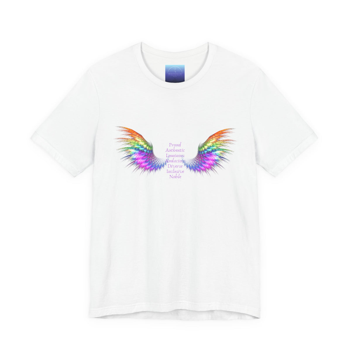 Rainbow Paladin Angel Wings T-Shirt — Inspirational Graphic Tee