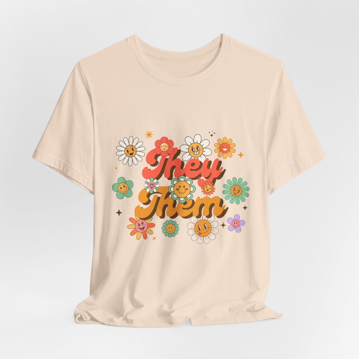 They/Them Floral Unisex Tee
