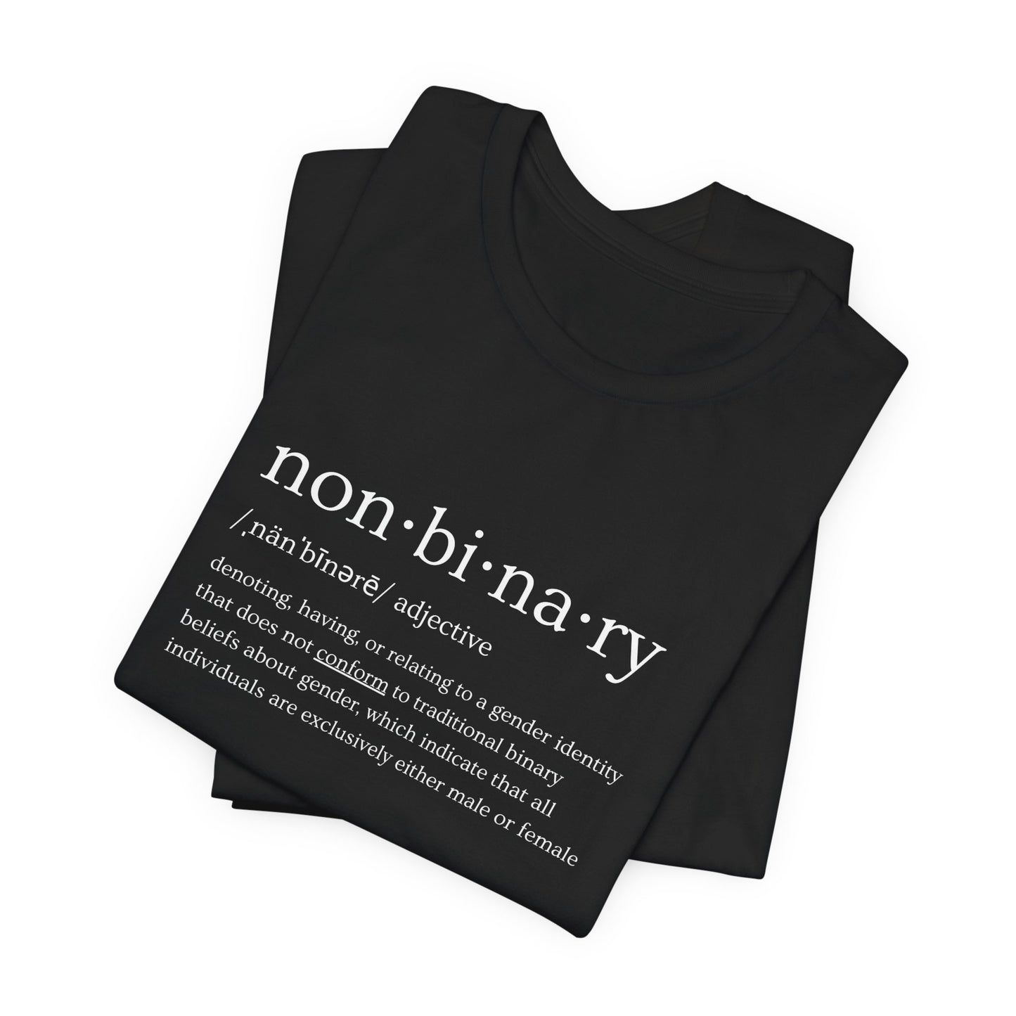 Helpful Definitions - Nonbinary Tee