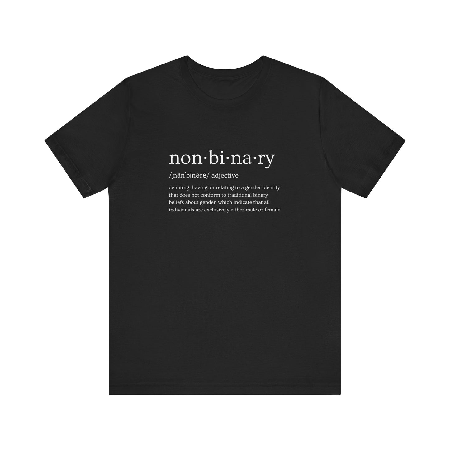 Helpful Definitions - Nonbinary Tee