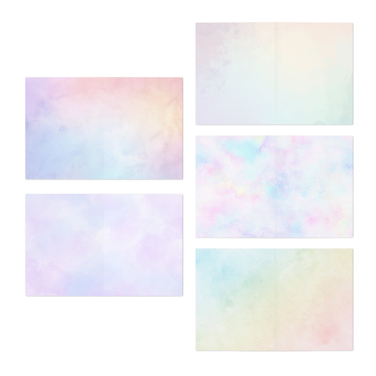 Watercolor Notecards - Vibrant Multi Color