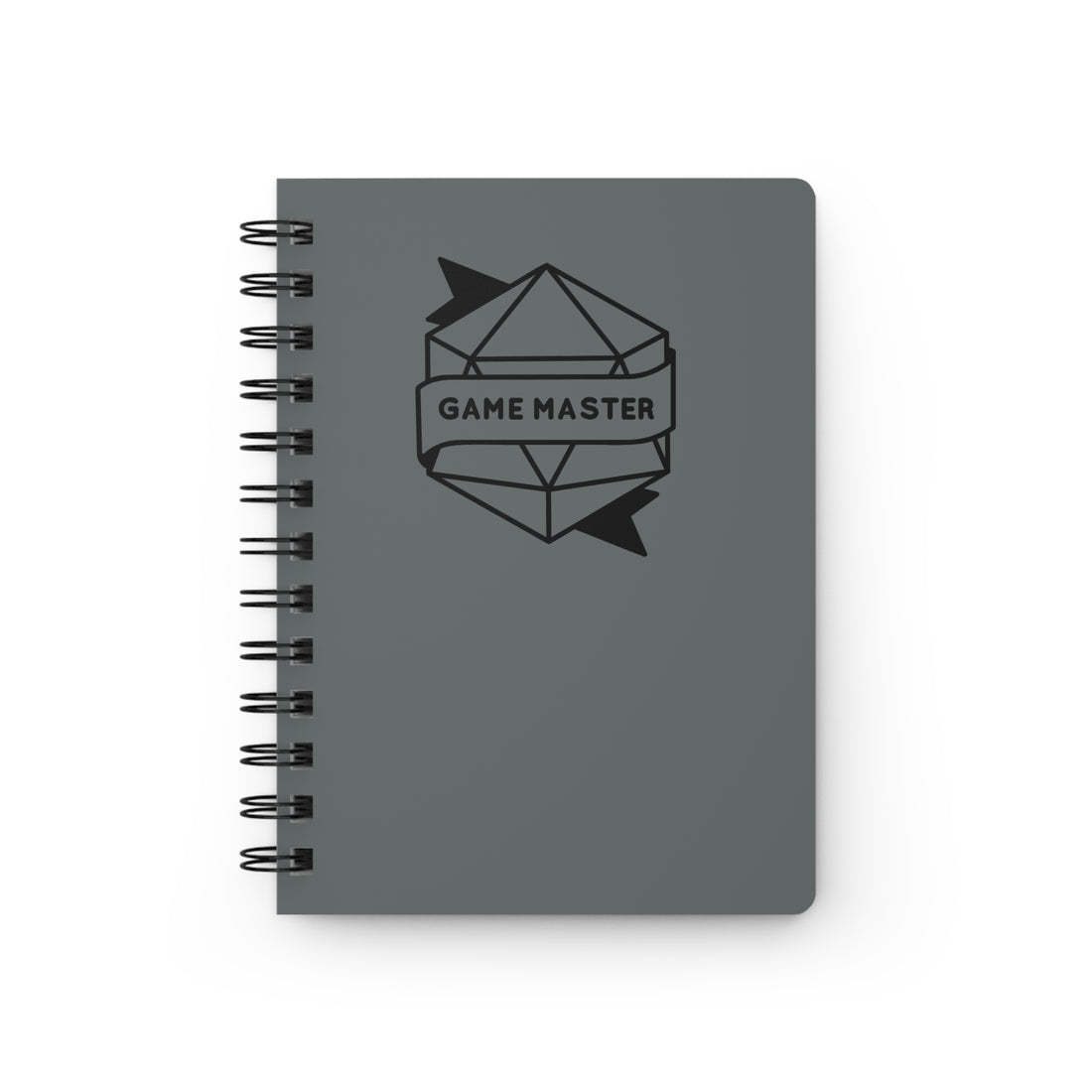 Game Master Spiral Journal — RPG Dice Emblem Notebook for DMs, Campaign Notes &amp; Session Planning