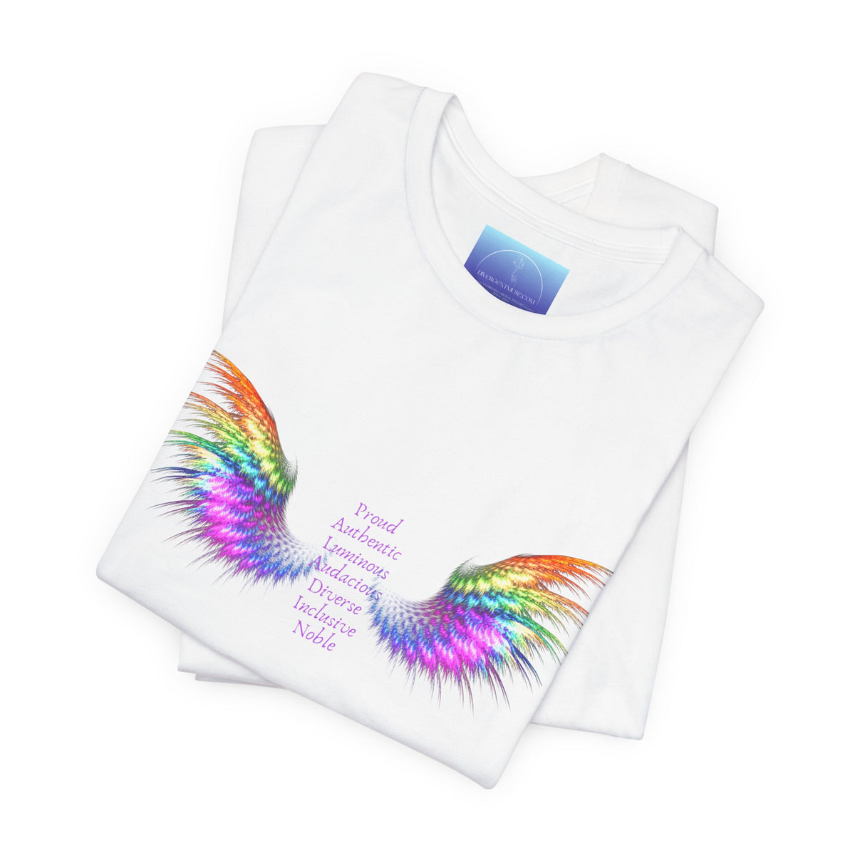 Rainbow Paladin Angel Wings T-Shirt — Inspirational Graphic Tee
