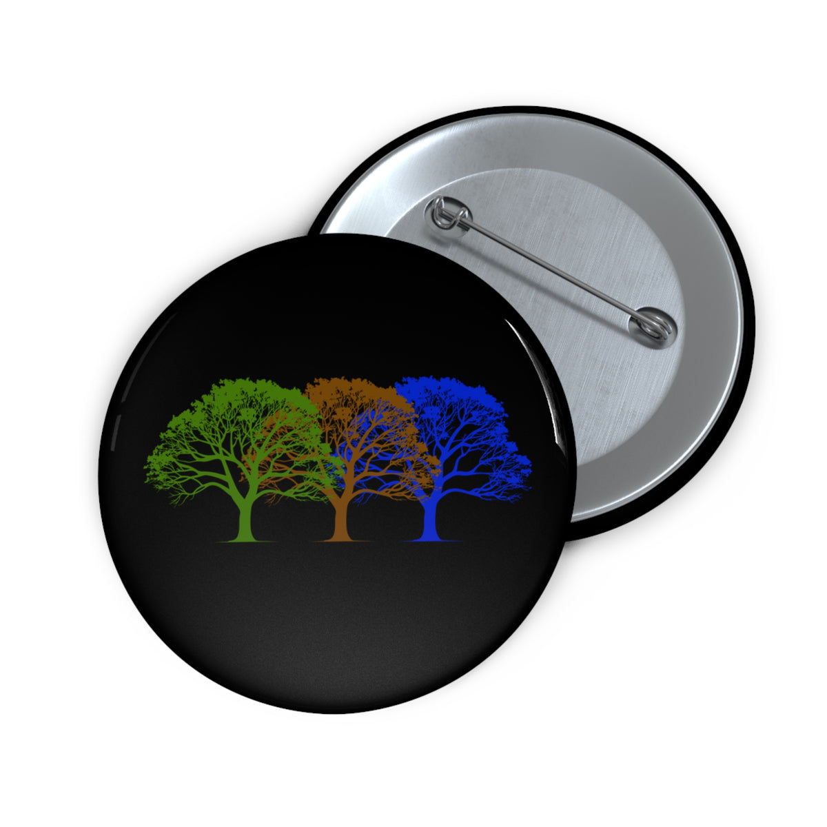 Sapiosexual Pride Tree Pin Button