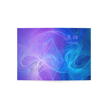 Abstract Design  Greeting Card — Mikami Blue-Purple Abstract