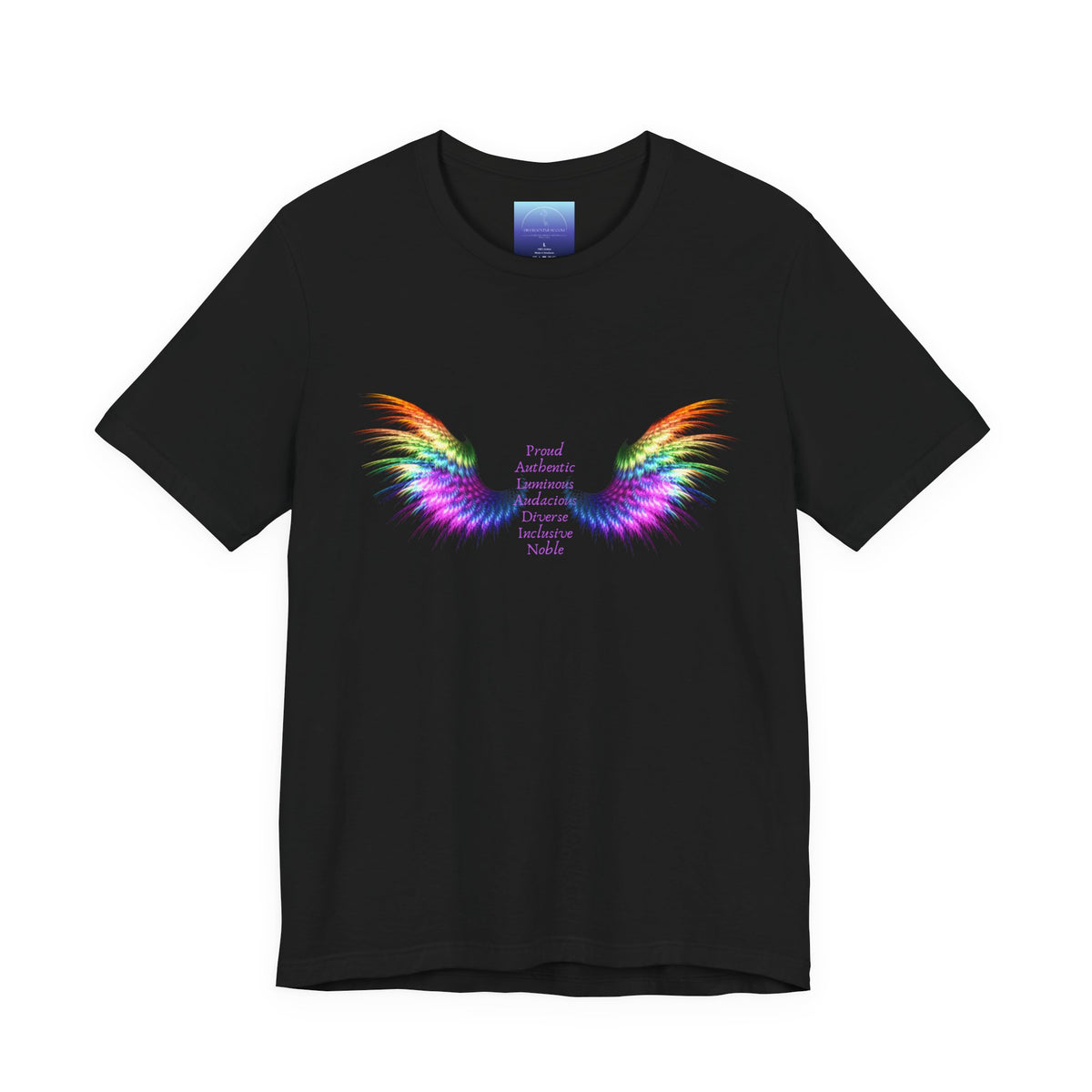 Rainbow Paladin Angel Wings T-Shirt — Inspirational Graphic Tee
