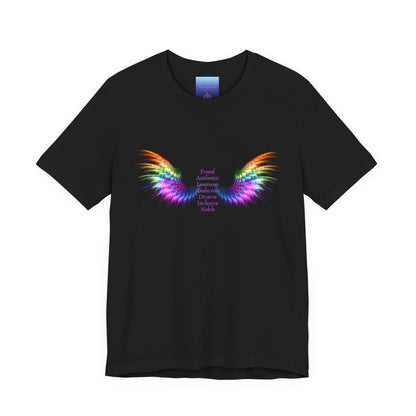 Rainbow Paladin Angel Wings T-Shirt — Inspirational Graphic Tee
