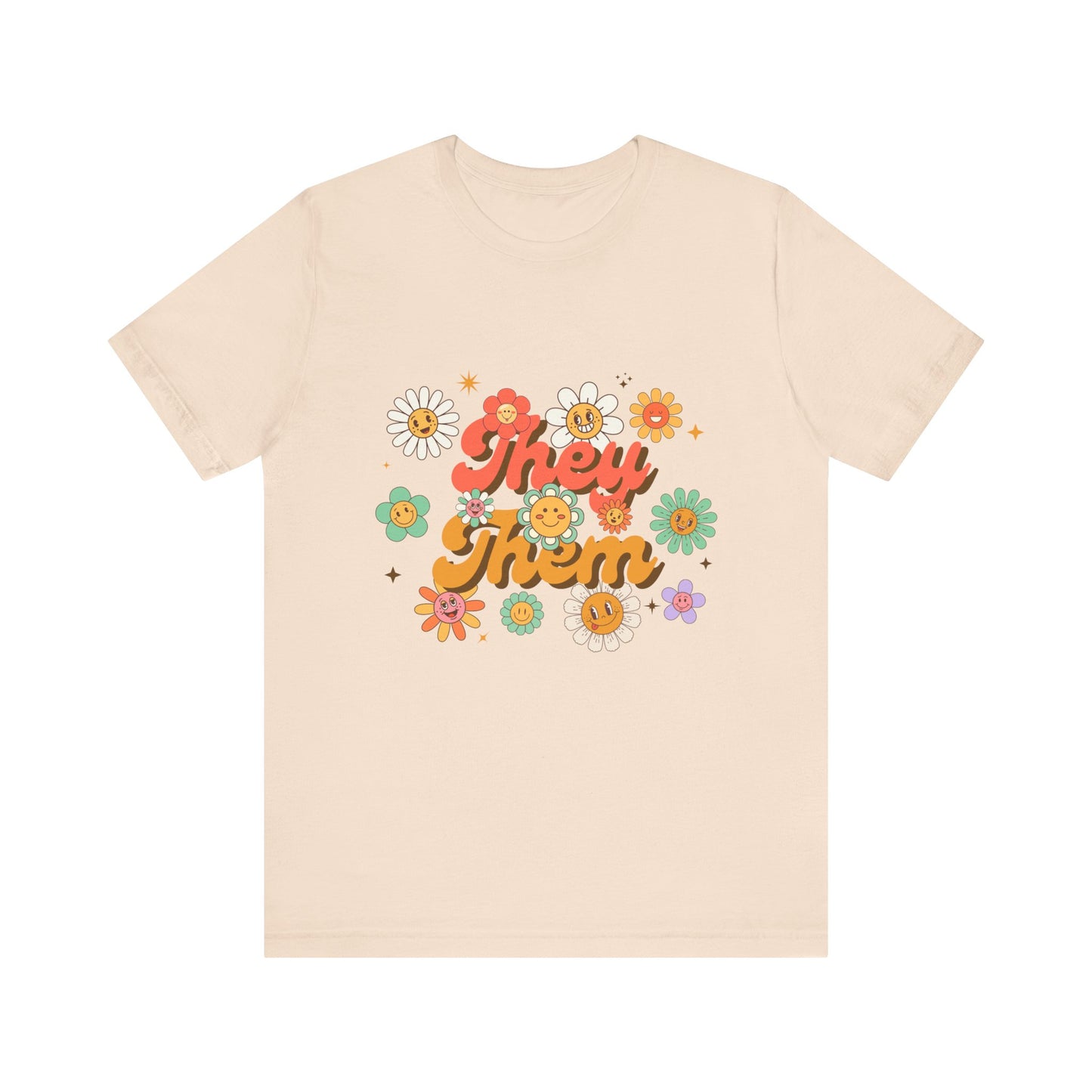 They/Them Floral Unisex Tee