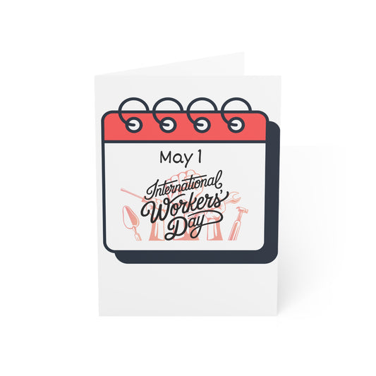 International Workers Day Greeting Cards | Set of 1, 10, 30, 50