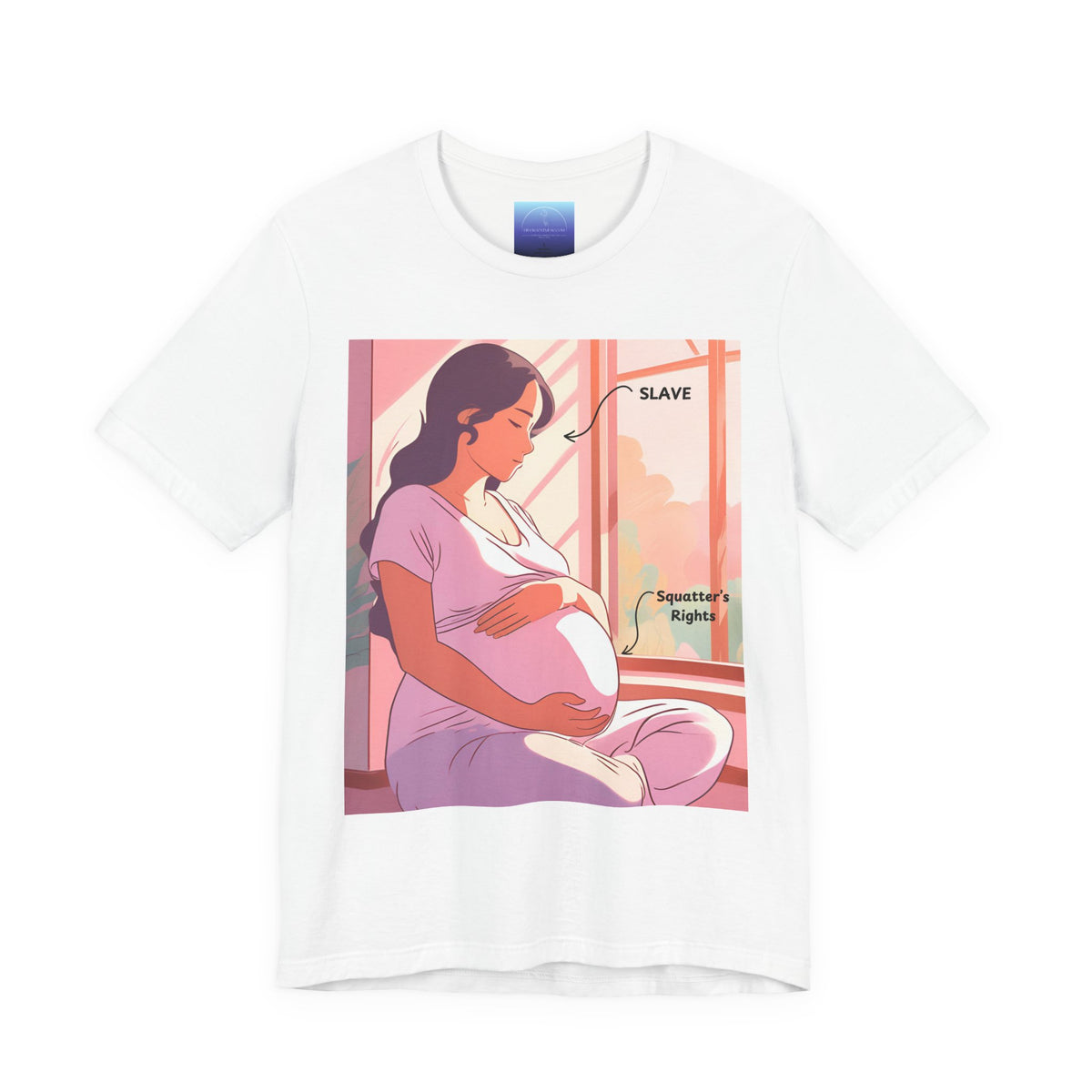 Pregnant Woman Illustration T-Shirt — Maternity Support &amp; Birth Rights Tee