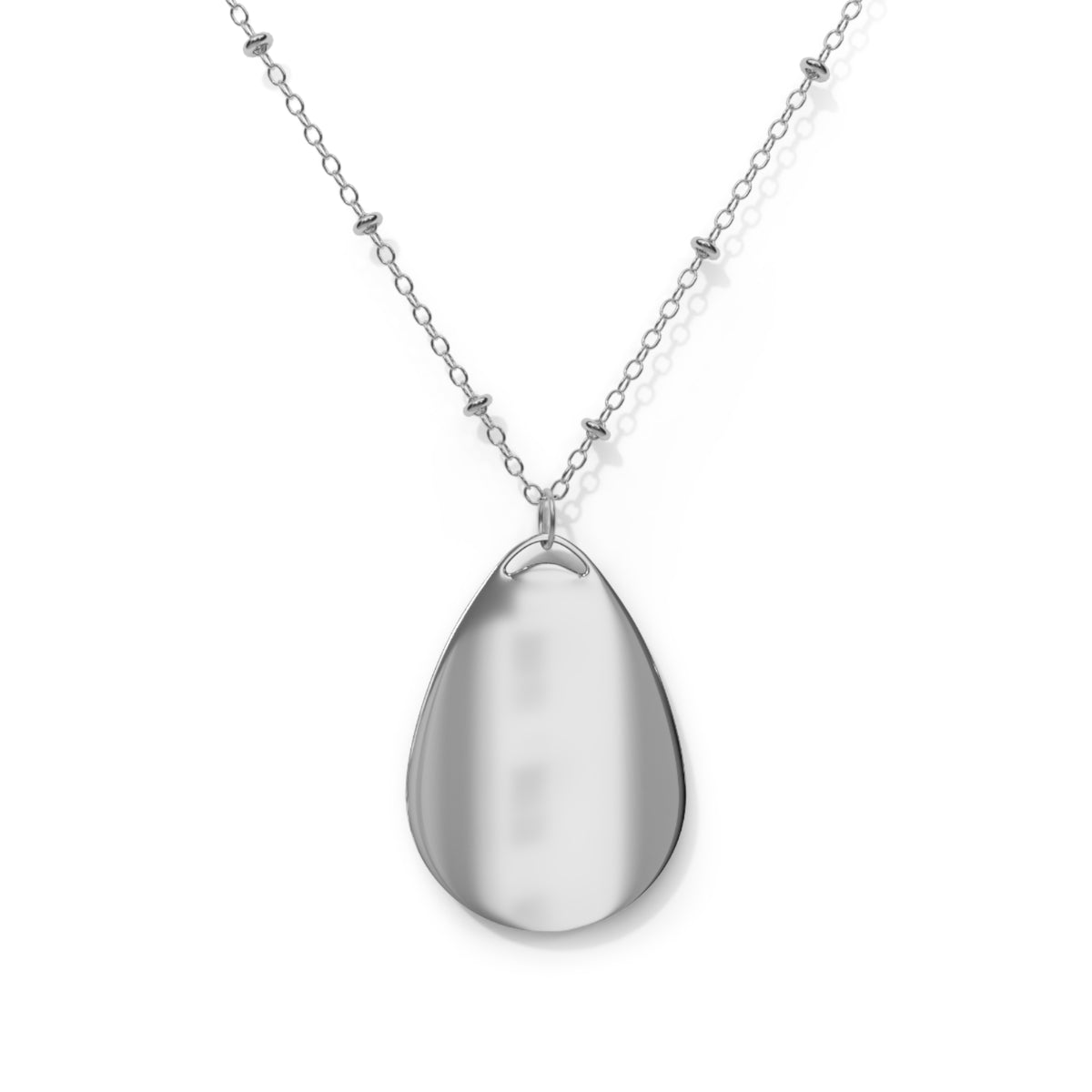 Aromantic Woodland Oval Necklace — Tree Flag Pendant