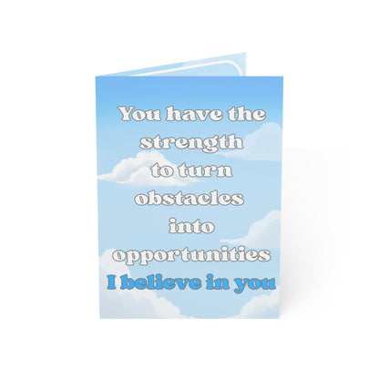 Encouragement Greeting Cards — "I Believe in You" Inspirational Note Cards (Sets of 1, 10, 30, 50)