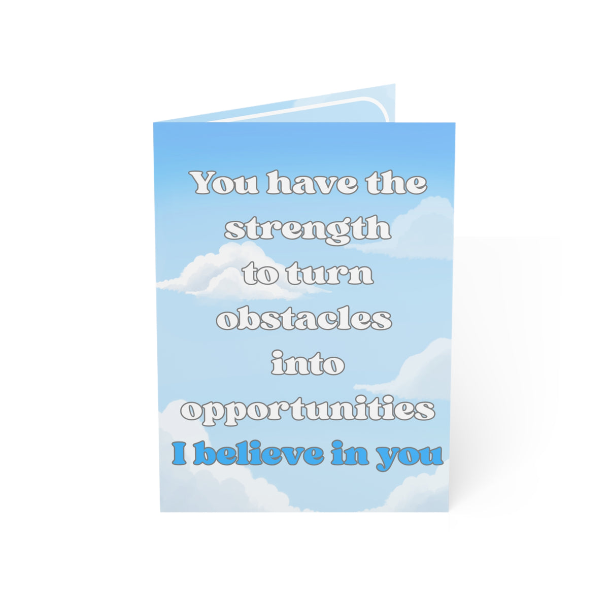 Encouragement Greeting Cards — "I Believe in You" Inspirational Note Cards (Sets of 1, 10, 30, 50)