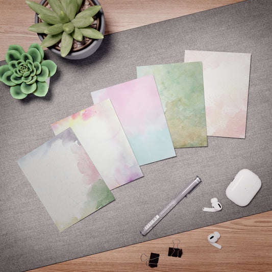 Watercolor Notecard Set - Subdued Colors