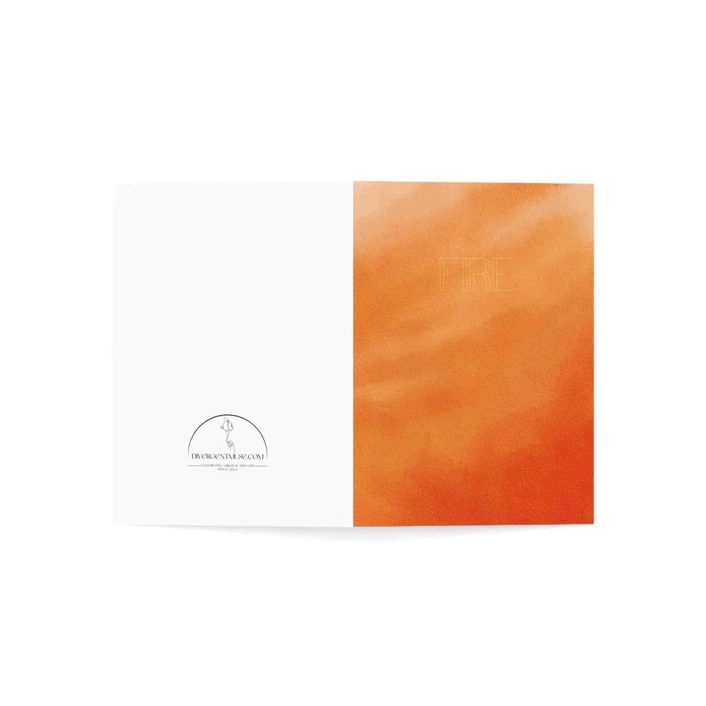 Wicca Collection - Fire Watercolor Notecard