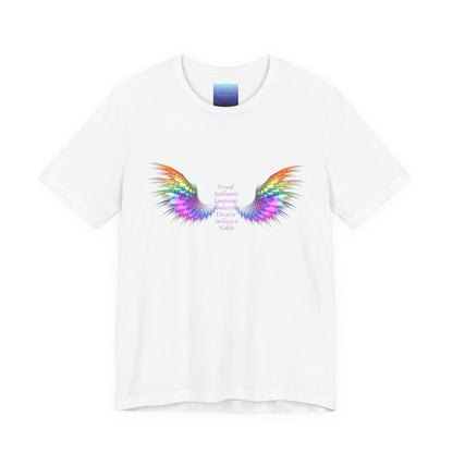 Rainbow Paladin Angel Wings T-Shirt — Inspirational Graphic Tee