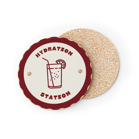 Hydration Station Coaster - Retro Flat