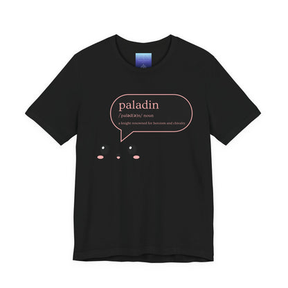 Paladin Definition Tee — Cute Kawaii RPG Paladin T-Shirt