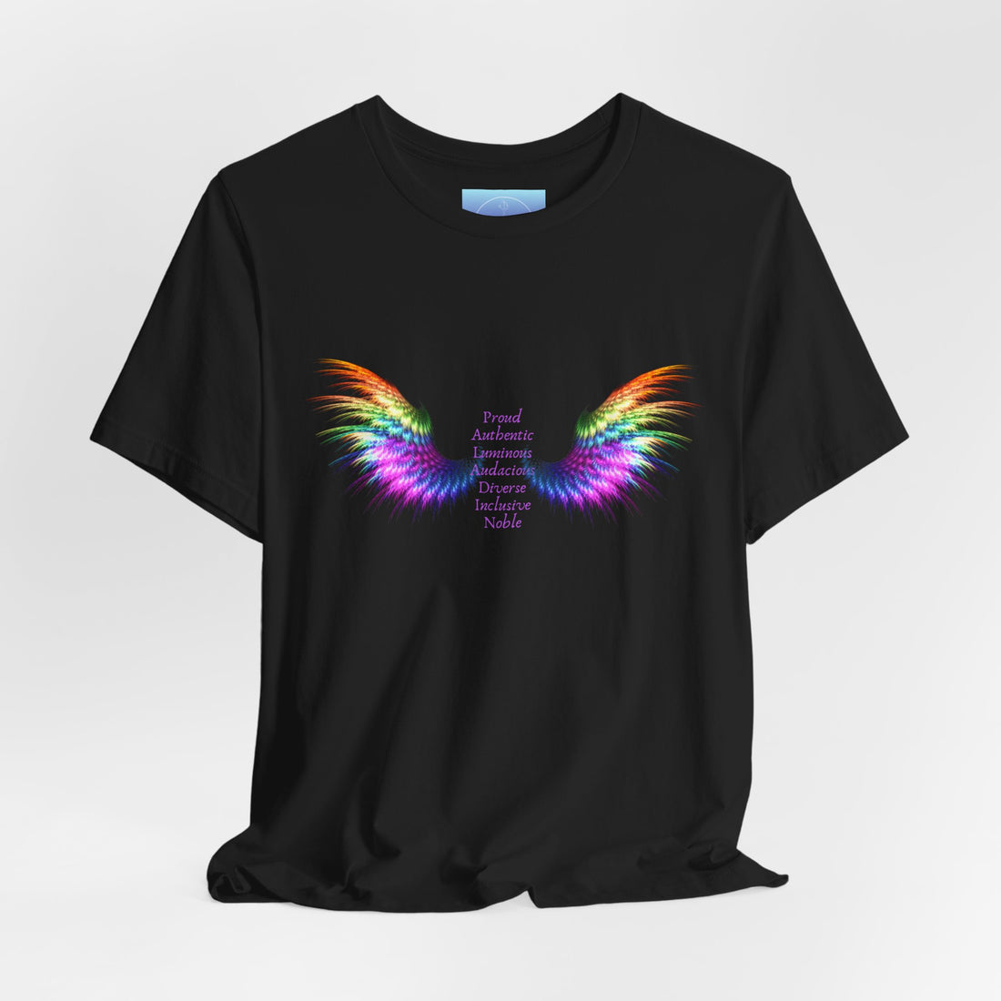 Rainbow Paladin Angel Wings T-Shirt — Inspirational Graphic Tee
