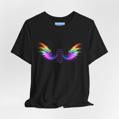 Rainbow Paladin Angel Wings T-Shirt — Inspirational Graphic Tee