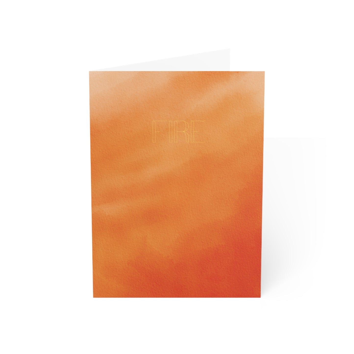 Wicca Collection - Fire Watercolor Notecard