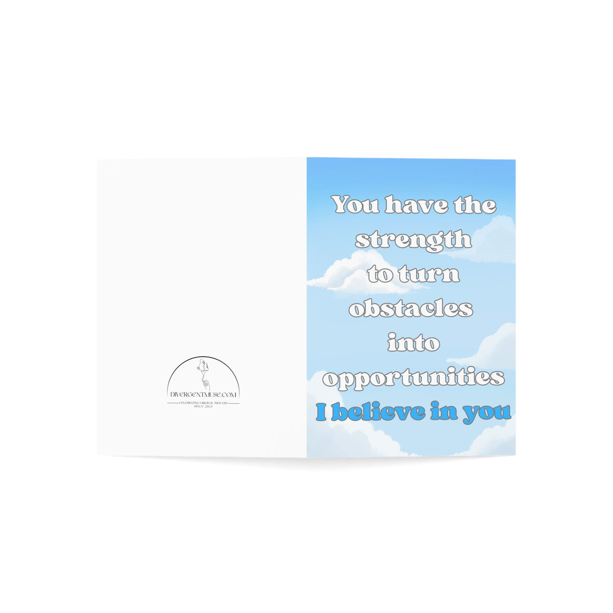 Encouragement Greeting Cards — "I Believe in You" Inspirational Note Cards (Sets of 1, 10, 30, 50)