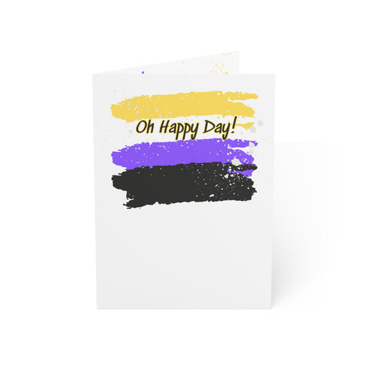 Oh Happy Day Greeting Cards | Set of 1, 10, 30, 50
