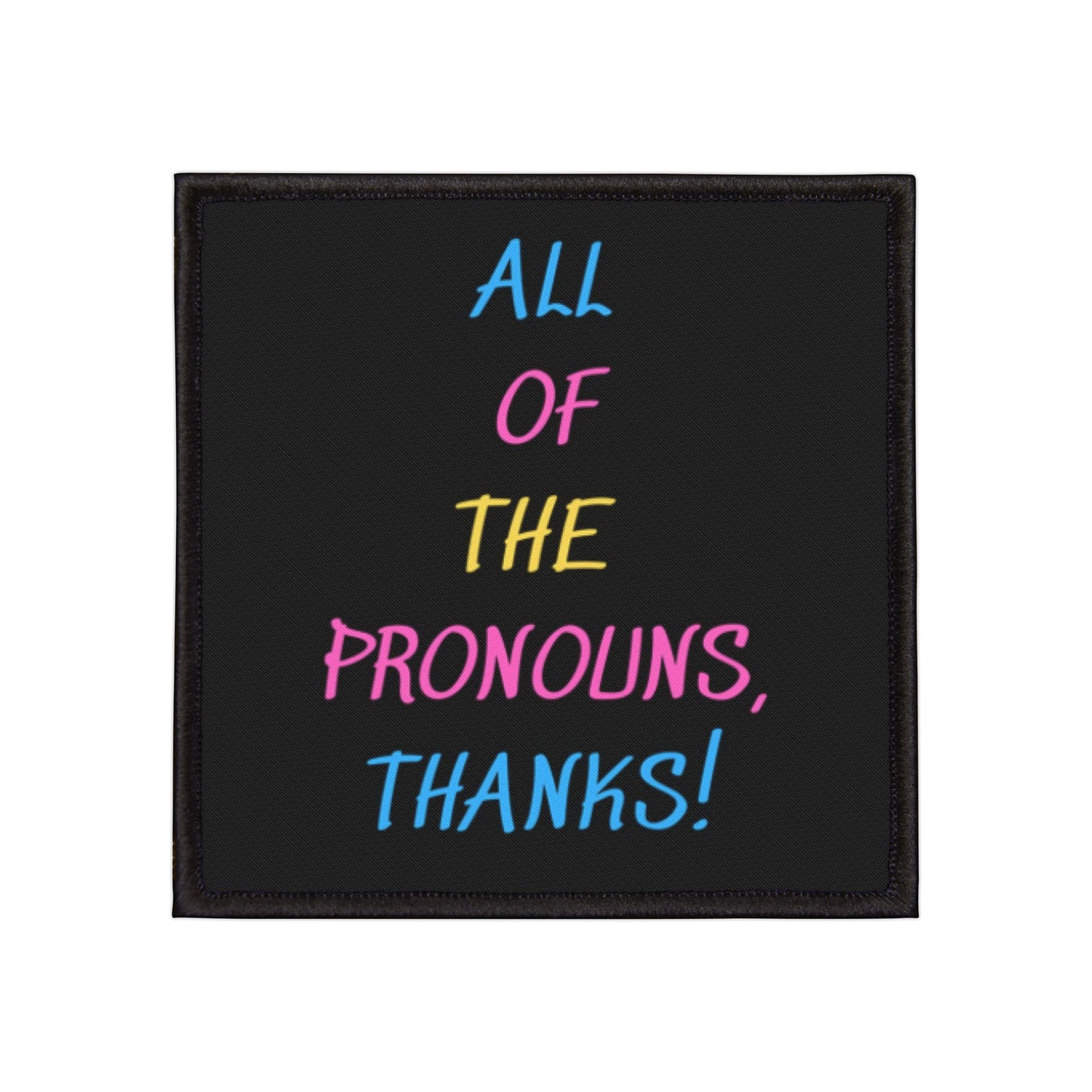 Gender Pride - All Personal Pronouns Iron-On Patch