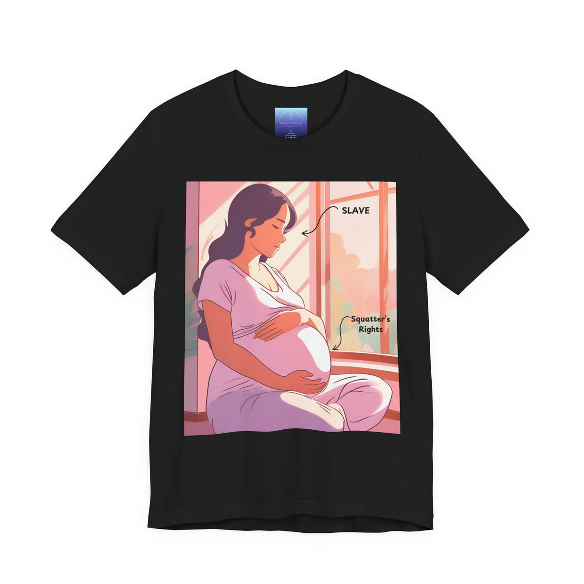 Pregnant Woman Illustration T-Shirt — Maternity Support &amp; Birth Rights Tee