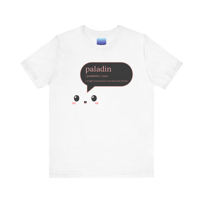 Paladin Definition Tee — Cute Kawaii RPG Paladin T-Shirt