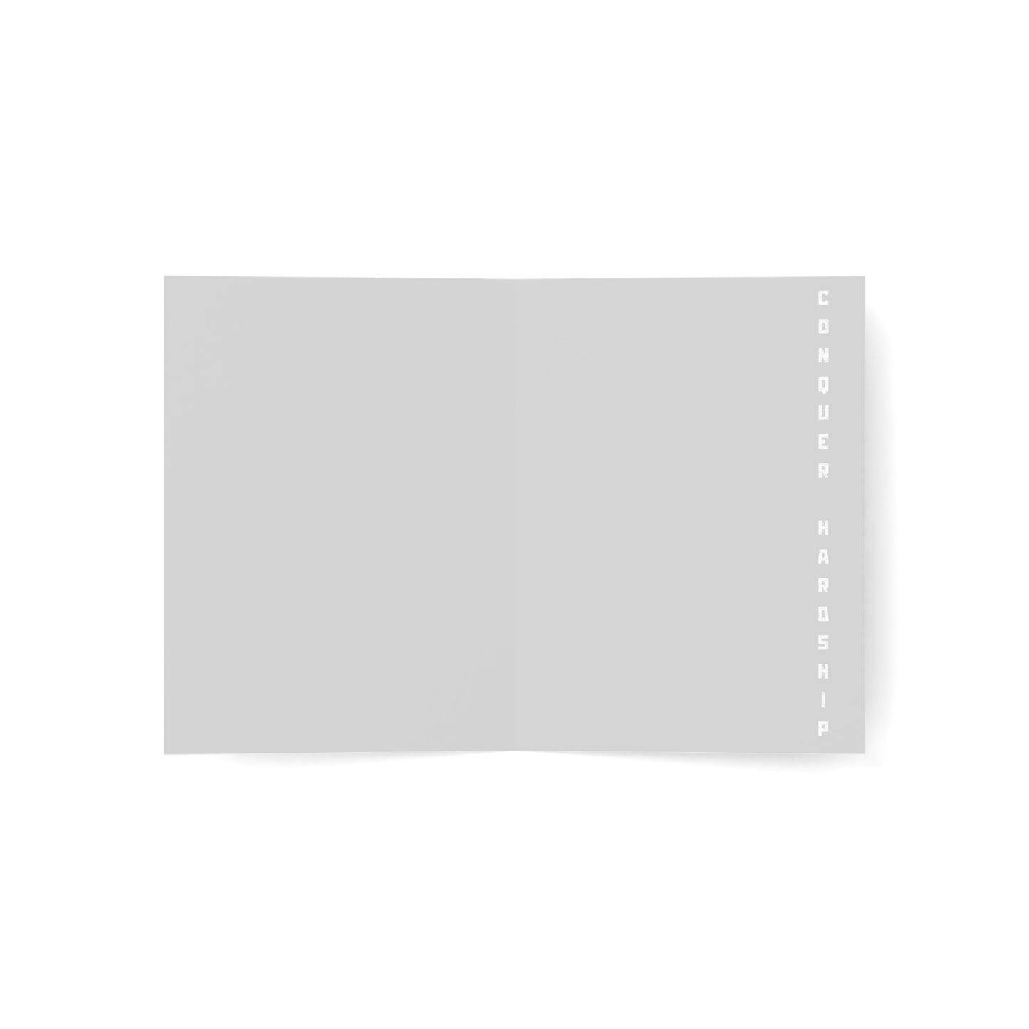 Minimal Black Greeting Card with White Rune Accent — Set of 1/10/30/50