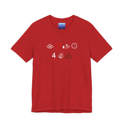Black Graphic T-Shirt – “I Don’t Have Time for Your Shit” Symbol Design