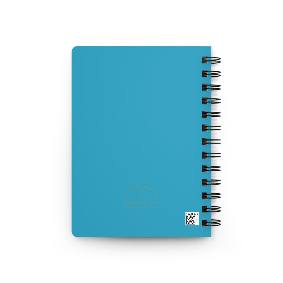 D20 Dice Spiral Notebook — Blue RPG Journal for Tabletop Players