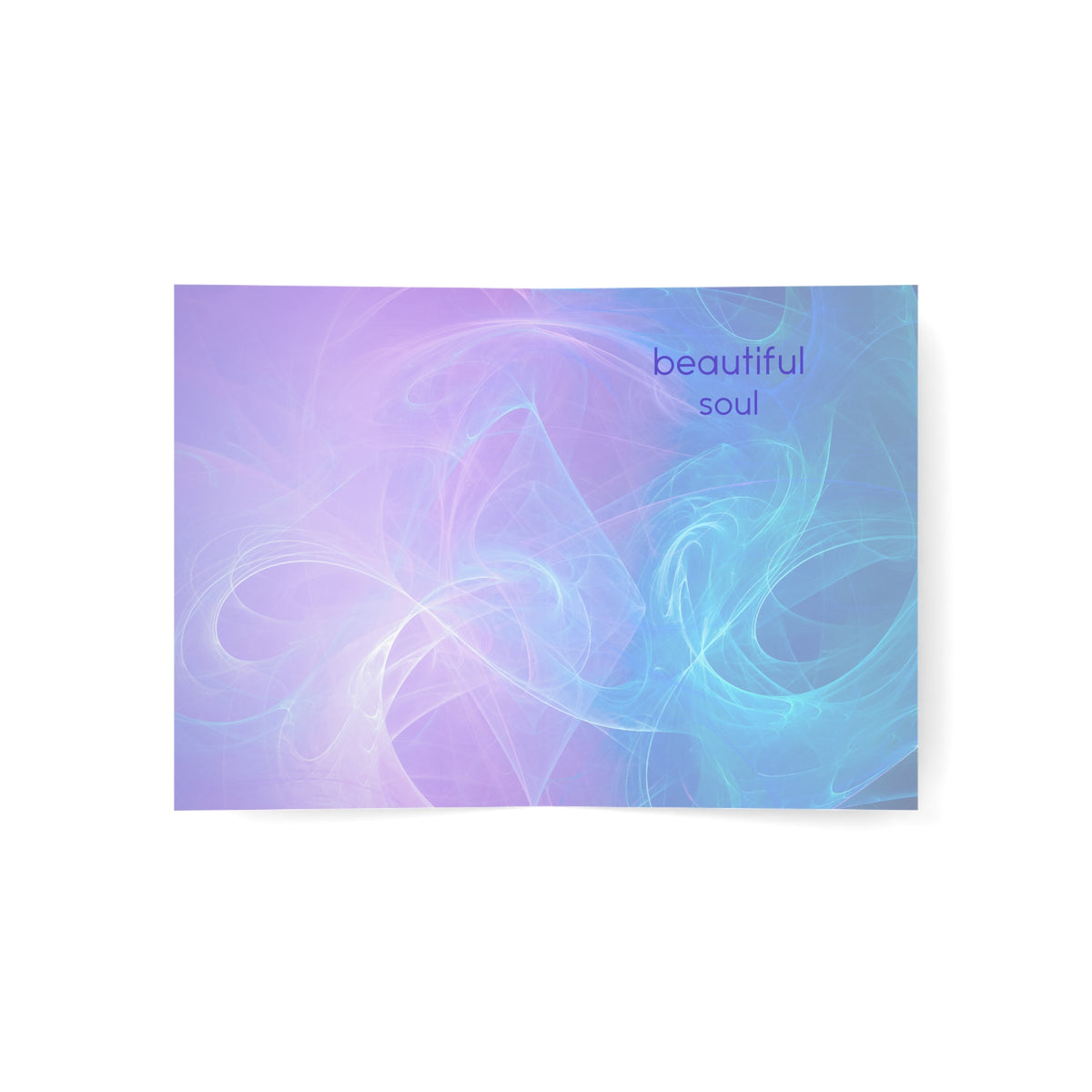 Abstract Design  Greeting Card — Mikami Blue-Purple Abstract