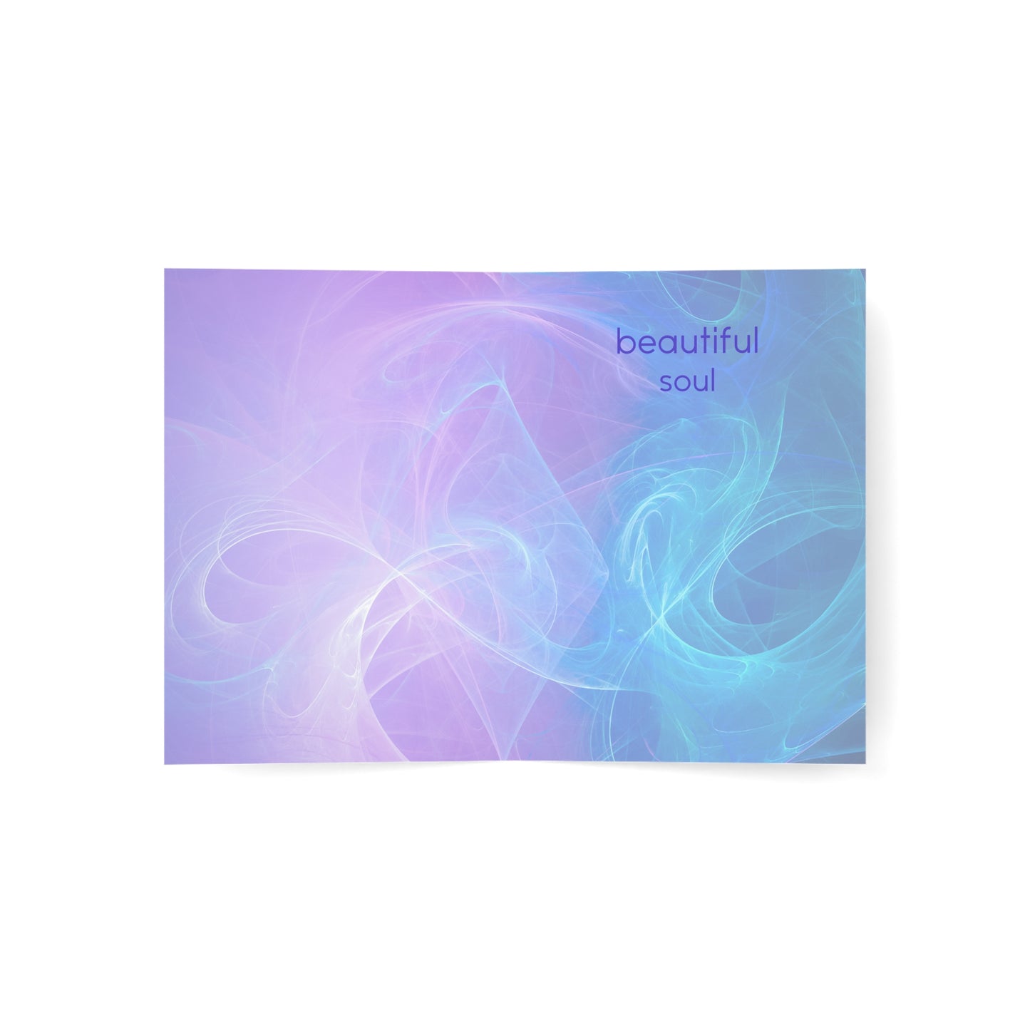 Greeting Card — Mikami Blue-Purple Abstract Design (Pack of 1/10/30/50)