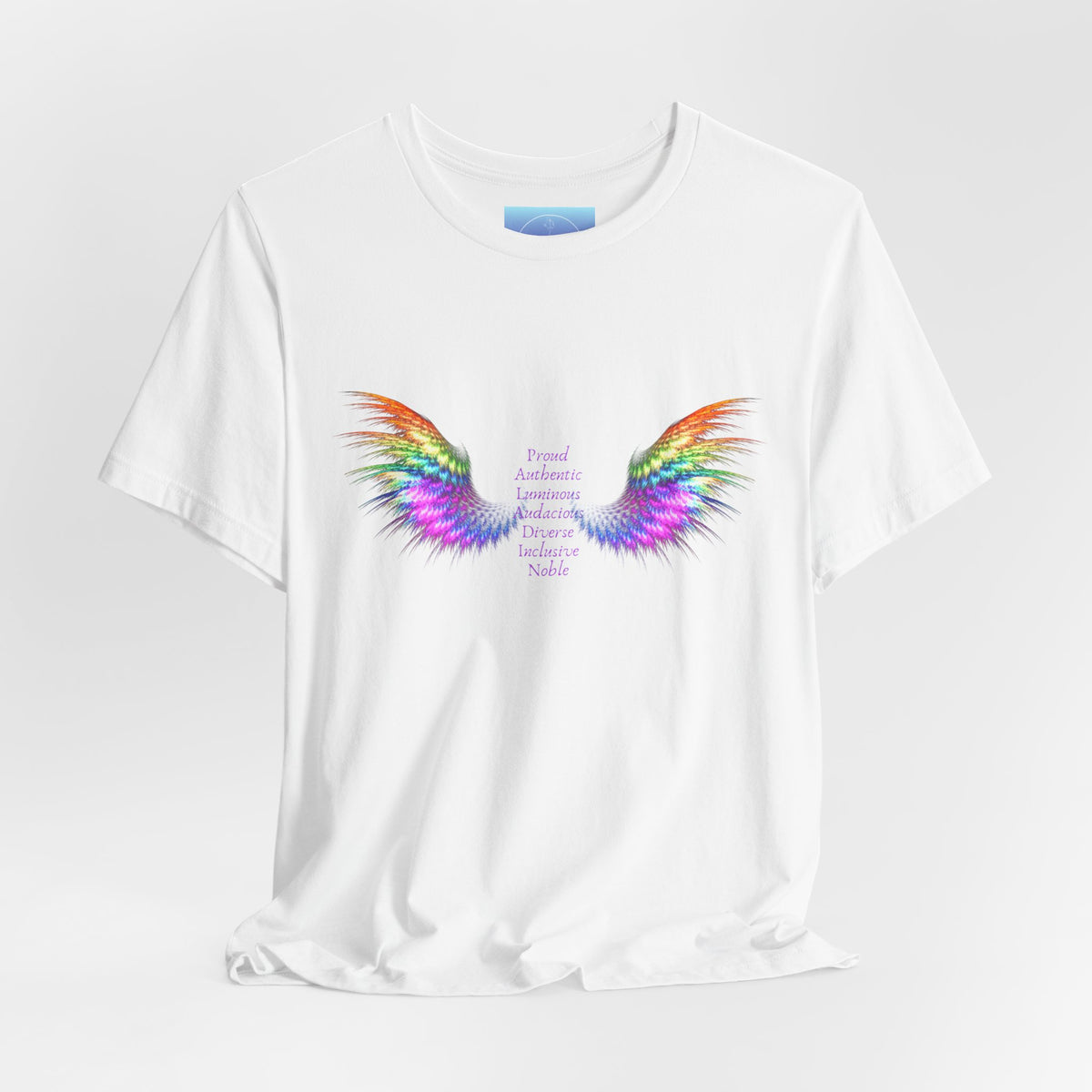 Rainbow Paladin Angel Wings T-Shirt — Inspirational Graphic Tee