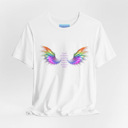 Rainbow Paladin Angel Wings T-Shirt — Inspirational Graphic Tee