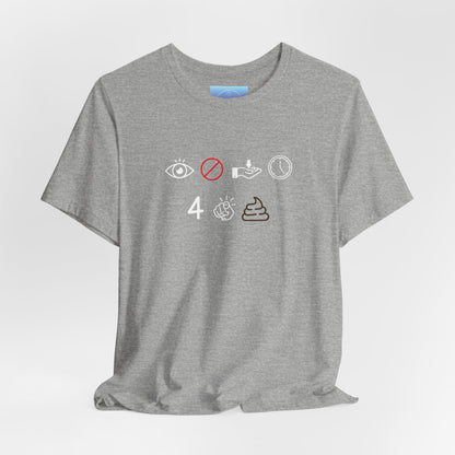 Black Graphic T-Shirt – “I Don’t Have Time for Your Shit” Symbol Design