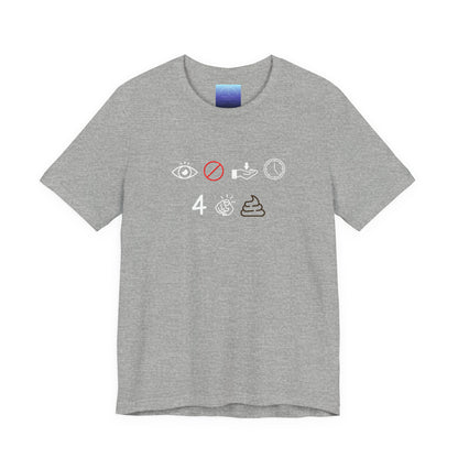 Black Graphic T-Shirt – “I Don’t Have Time for Your Shit” Symbol Design