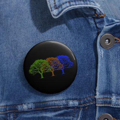 Sapiosexual Pride Tree Pin Button