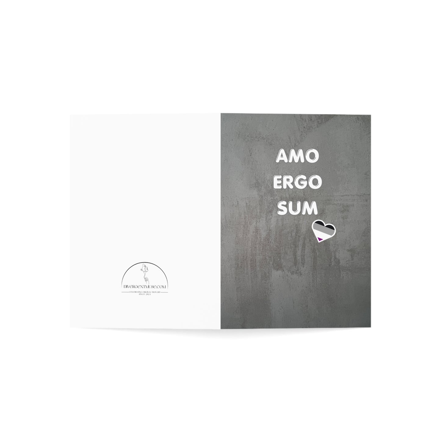 Love Collection - Amo Ergo Sum Notecard, Asexual