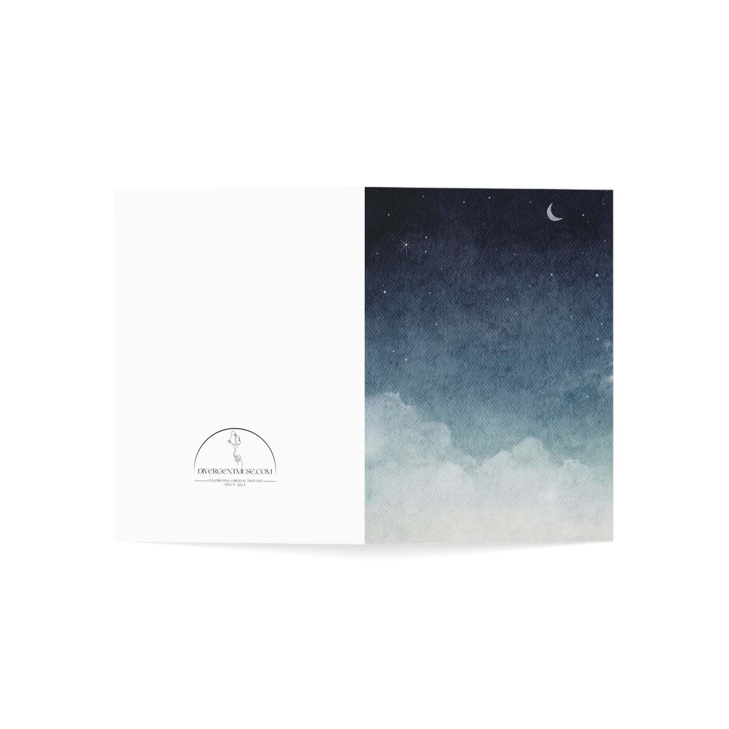 Space Watercolor Greeting Cards, v2