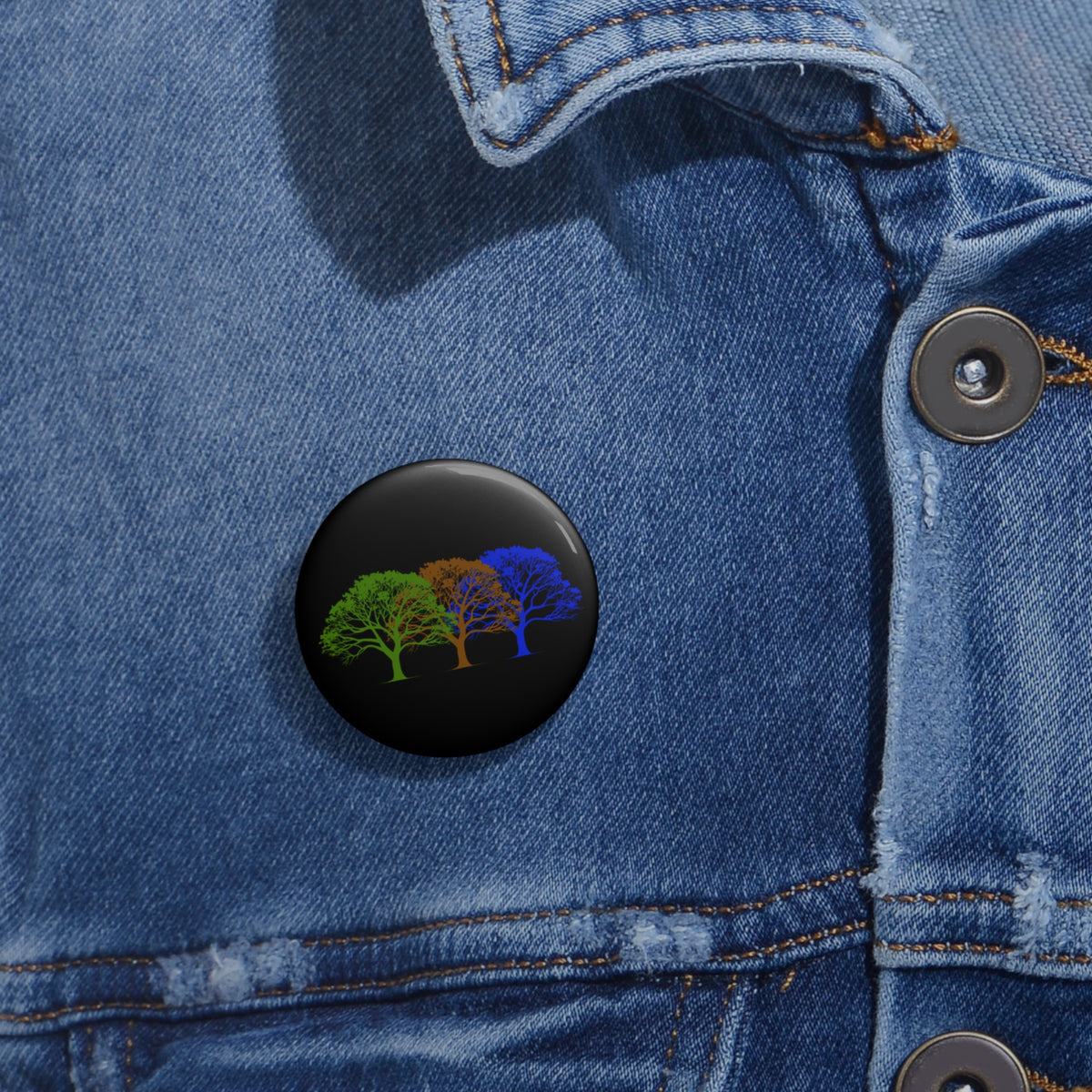 Sapiosexual Pride Tree Pin Button