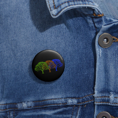 Sapiosexual Pride Tree Pin Button